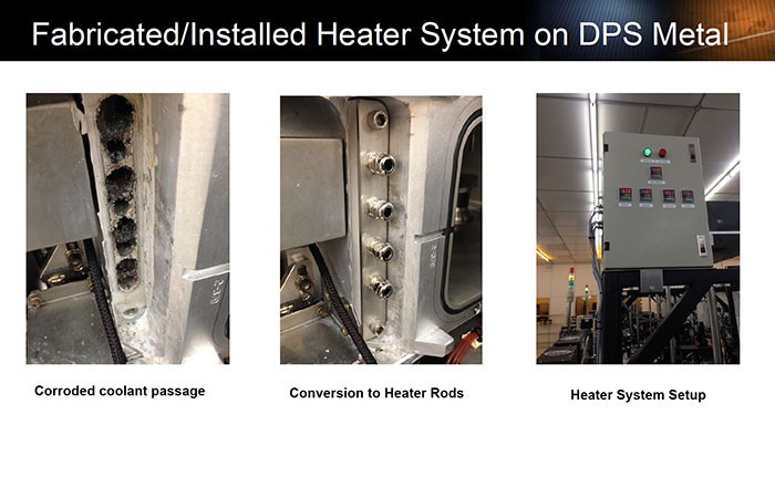 Fabricated_Installed Heater System on DPS Metal